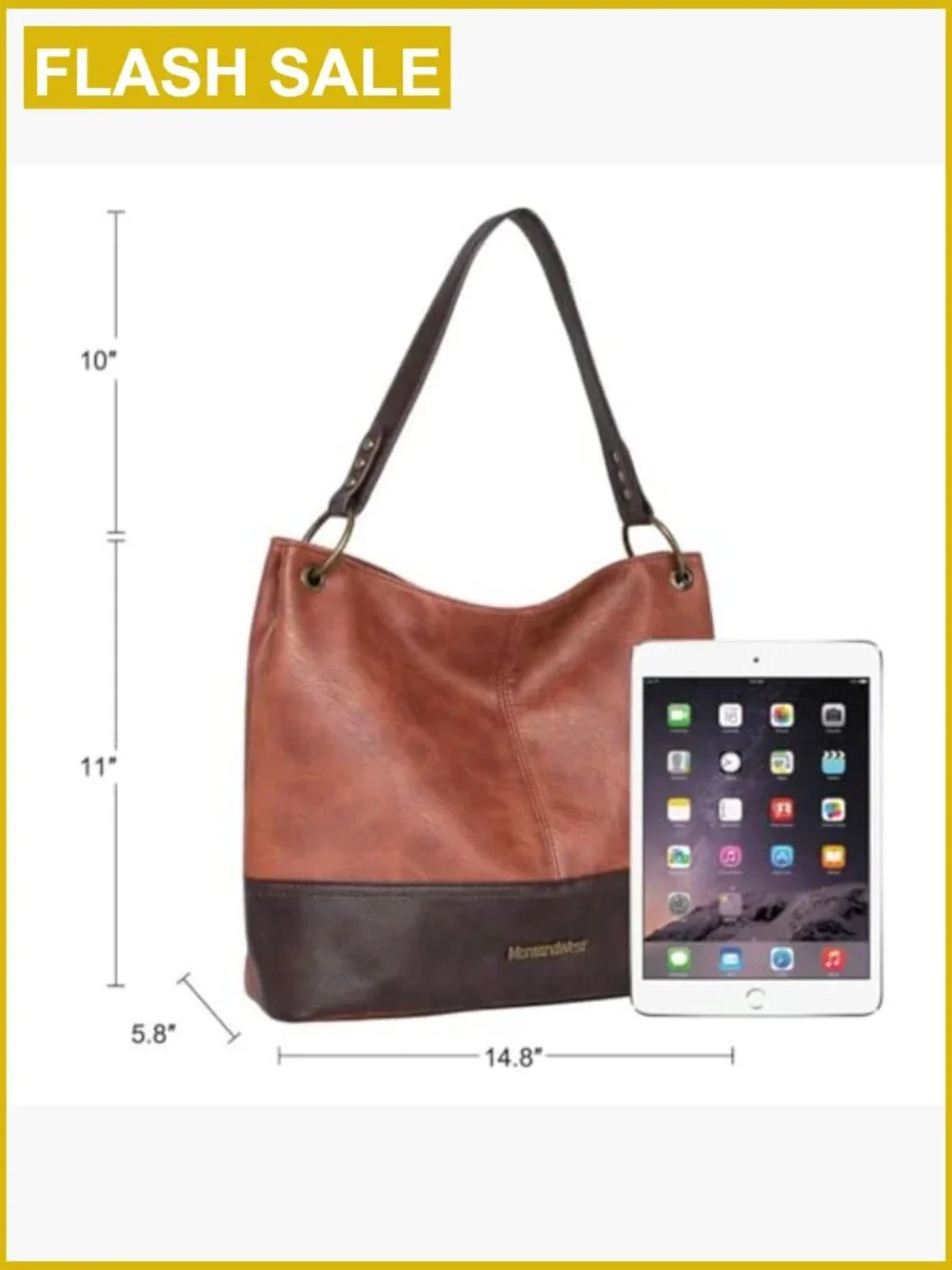 Vegan Leather Slouchy Hobo Bag for Women - Stylish Tote Purse with Zip Top